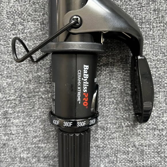 BaBylissPRO 1 1/2” Ceramix Xtreme Dual Voltage Ceramic Curling Iron NEW - Picture 8 of 8